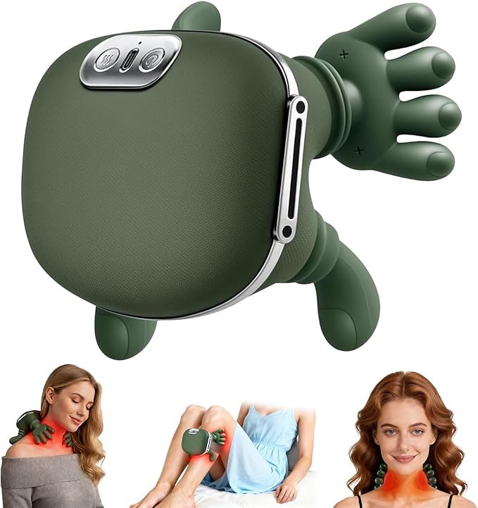 5-in-1 Heated Neck & Shoulder Massager – Deep Tissue Pain Relief Rechargeable Heated Neck Massager