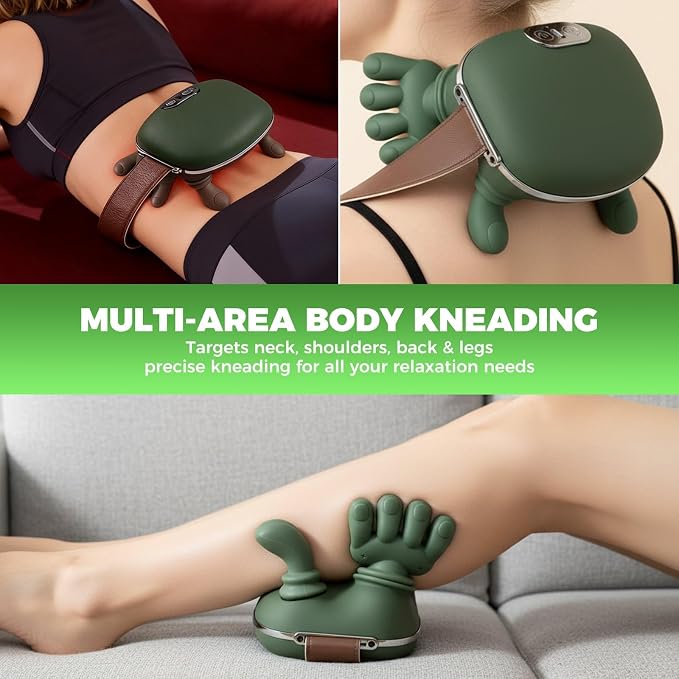 5-in-1 Heated Neck & Shoulder Massager – Deep Tissue Pain Relief Rechargeable Heated Neck Massager